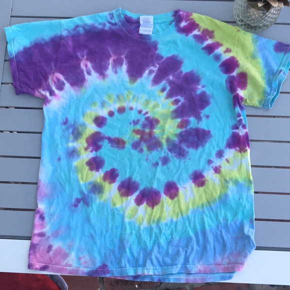 Blue Purple Spiral Tie Dye Shirt | Poshmark
